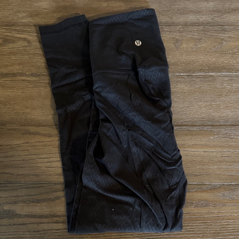 Lululemon Black Patterned Align Leggings
